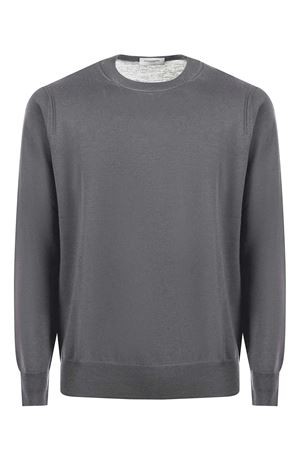 Grey virgin wool jumper PAOLO PECORA | A001F0018995